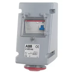 ABB 16A 3P+N+E Industrial Socket with 25A RCD, 240/415V | Durable & Safe