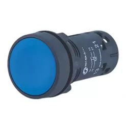 Schneider Electric XB7NA65 Blue Flush Push-Button Spring-Return NO/NC - Brand New