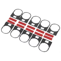 Schneider Electric Dark Grey Legend Holder 90mm - 10 Pack | Durable Push Button Accessories