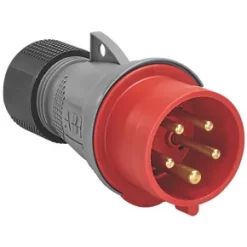 ABB 16A 4P+E Straight Plug 415V - Industrial Grade Power Connector