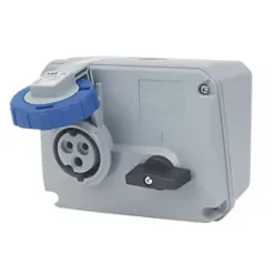 ABB 16A 2P+E Switched Socket 250V - Industrial Grade, 240V, Durable & Reliable