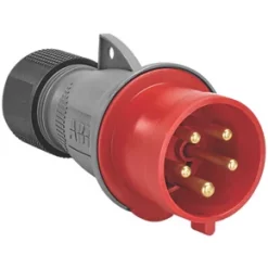 ABB 32A 4P+E Straight Plug 415V - Industrial Grade Heavy-Duty Connector