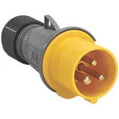 New ABB 16A 2P+E Straight Plug 110V - Industrial Grade Plug for Reliable Power Connections